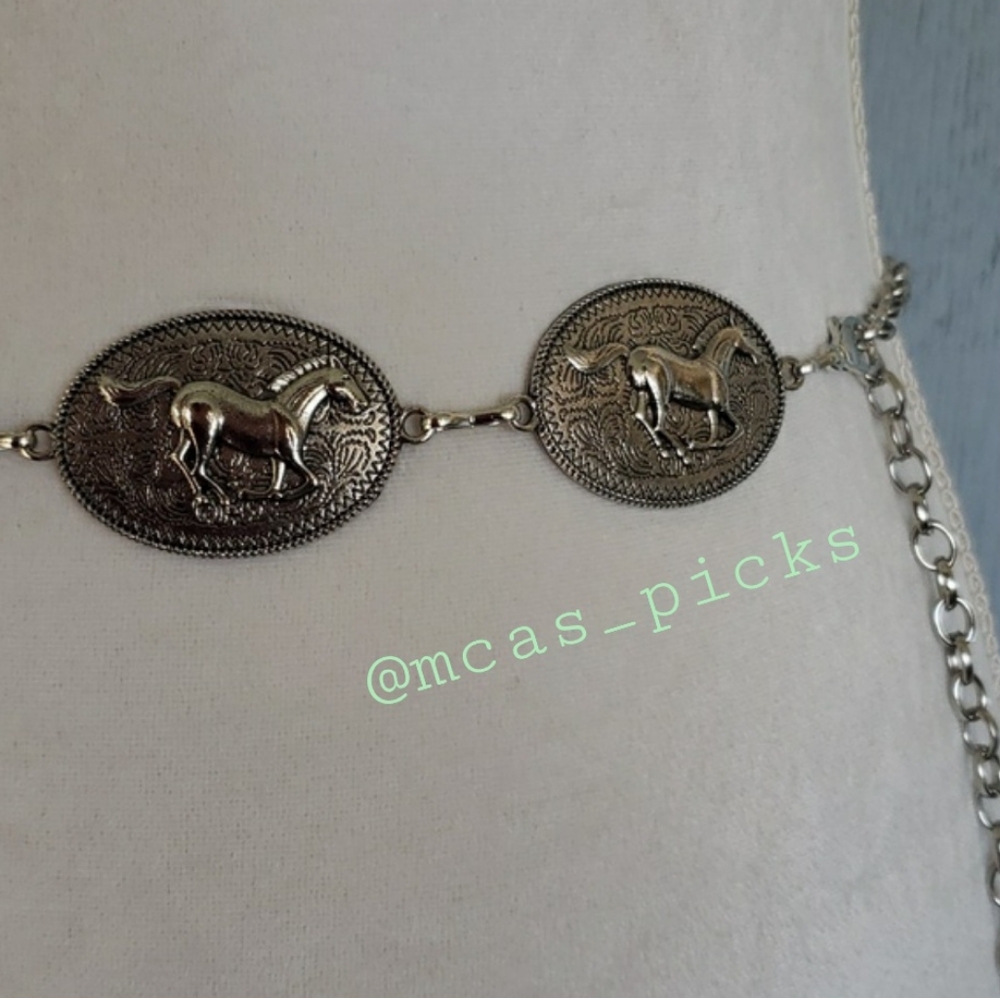 Concho Horse Belt Western Belt Cowgirl Belt Rodeo Belt Cinto Vaquero Rodeo Belt - Picture 7 of 15